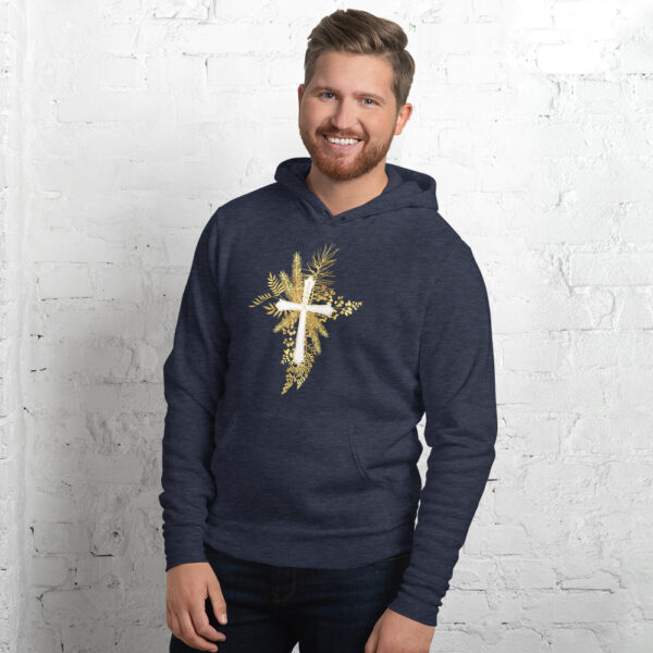 Yeshua – Golden Cross Edition | Kapuzenpullover für alle | beidseitig bedruckt – Bild 11