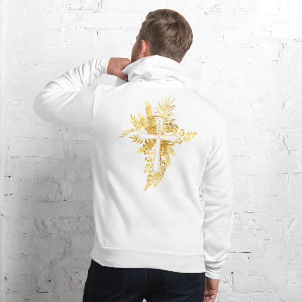 Yeshua – Golden Cross Edition | Kapuzenpullover für alle | beidseitig bedruckt – Bild 18