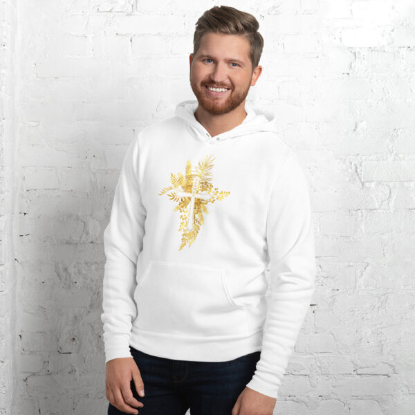 Yeshua – Golden Cross Edition | Kapuzenpullover für alle | beidseitig bedruckt – Bild 17