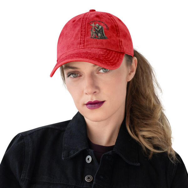 I Fight On My Knees | Vintage Baumwoll Cap – Bild 13