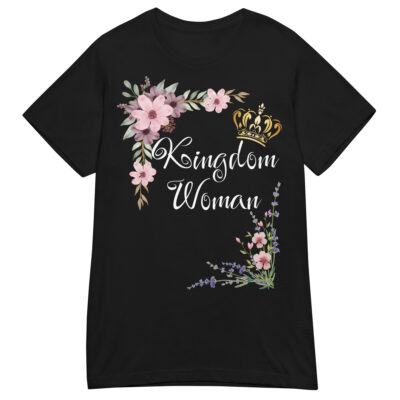 Kingdom Woman mit weißer Schrift | T-Shirt für Damen