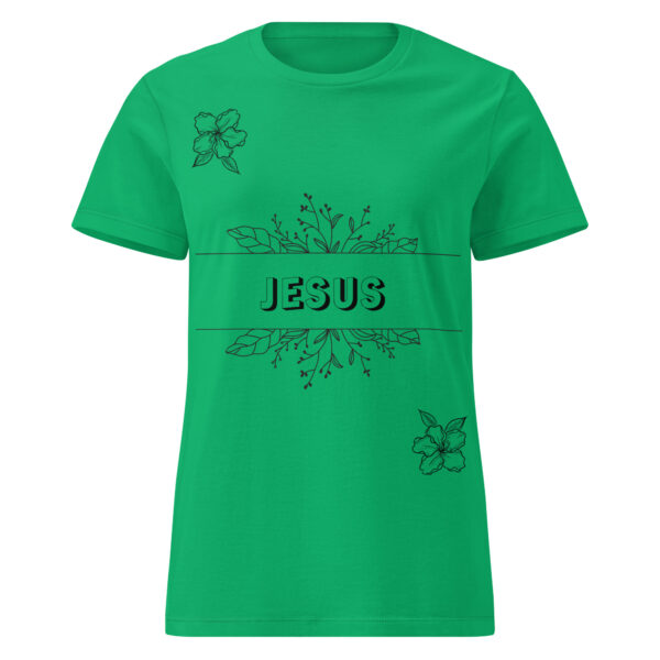 Blüten des Glaubens – Jesus Edition | T-Shirt für Damen – Bild 3