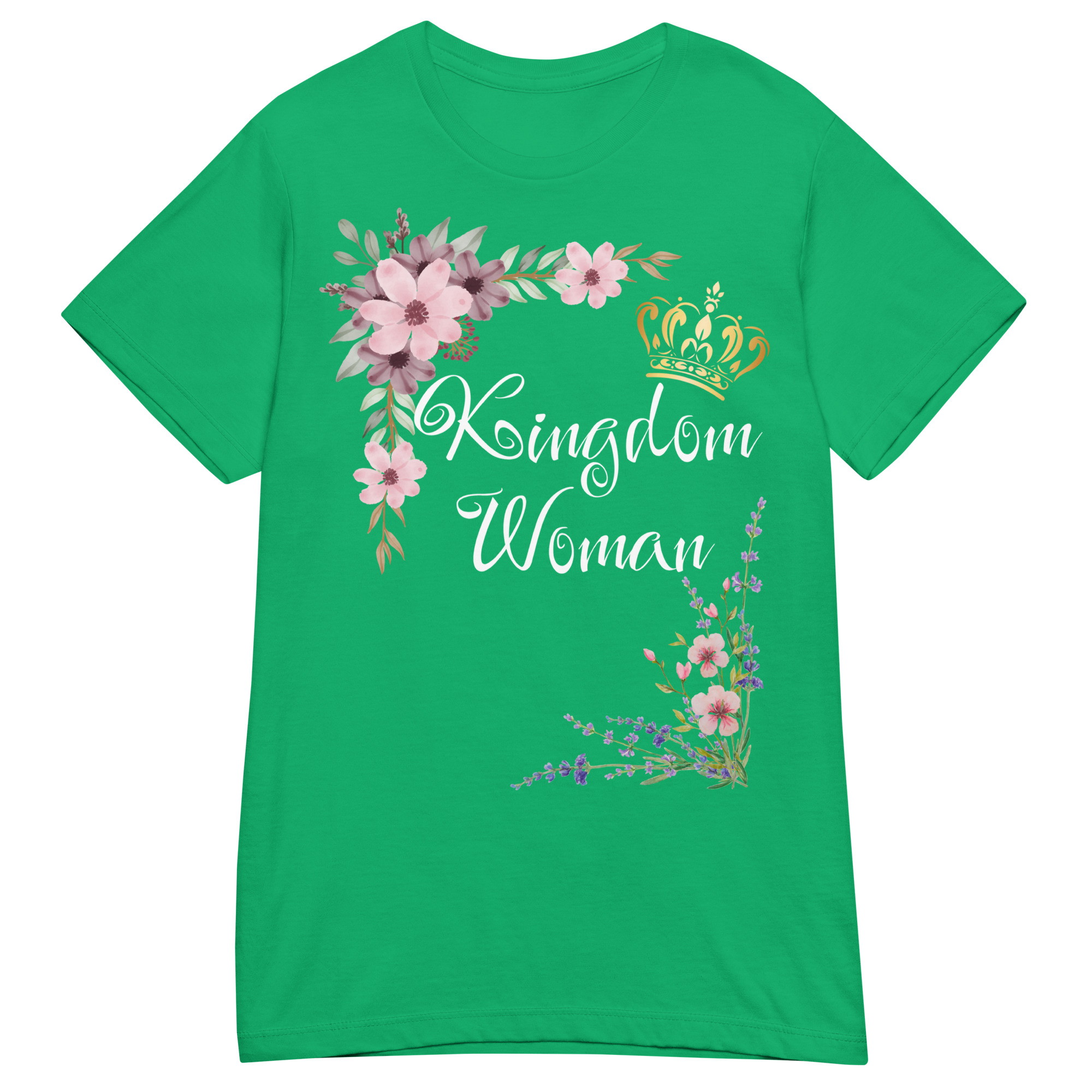 Kingdom Woman mit weißer Schrift | T-Shirt für Damen – Bild 8