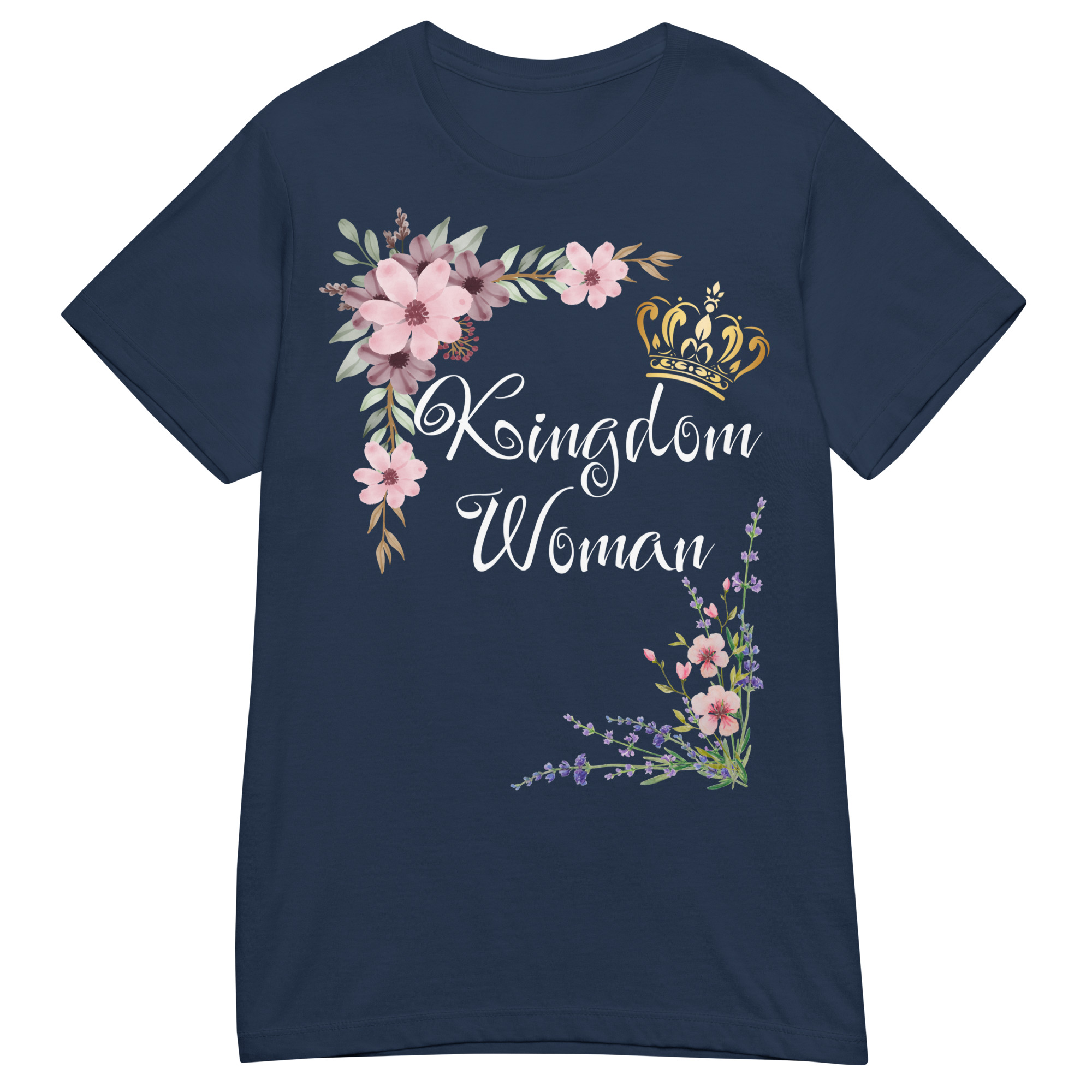 Kingdom Woman mit weißer Schrift | T-Shirt für Damen – Bild 2