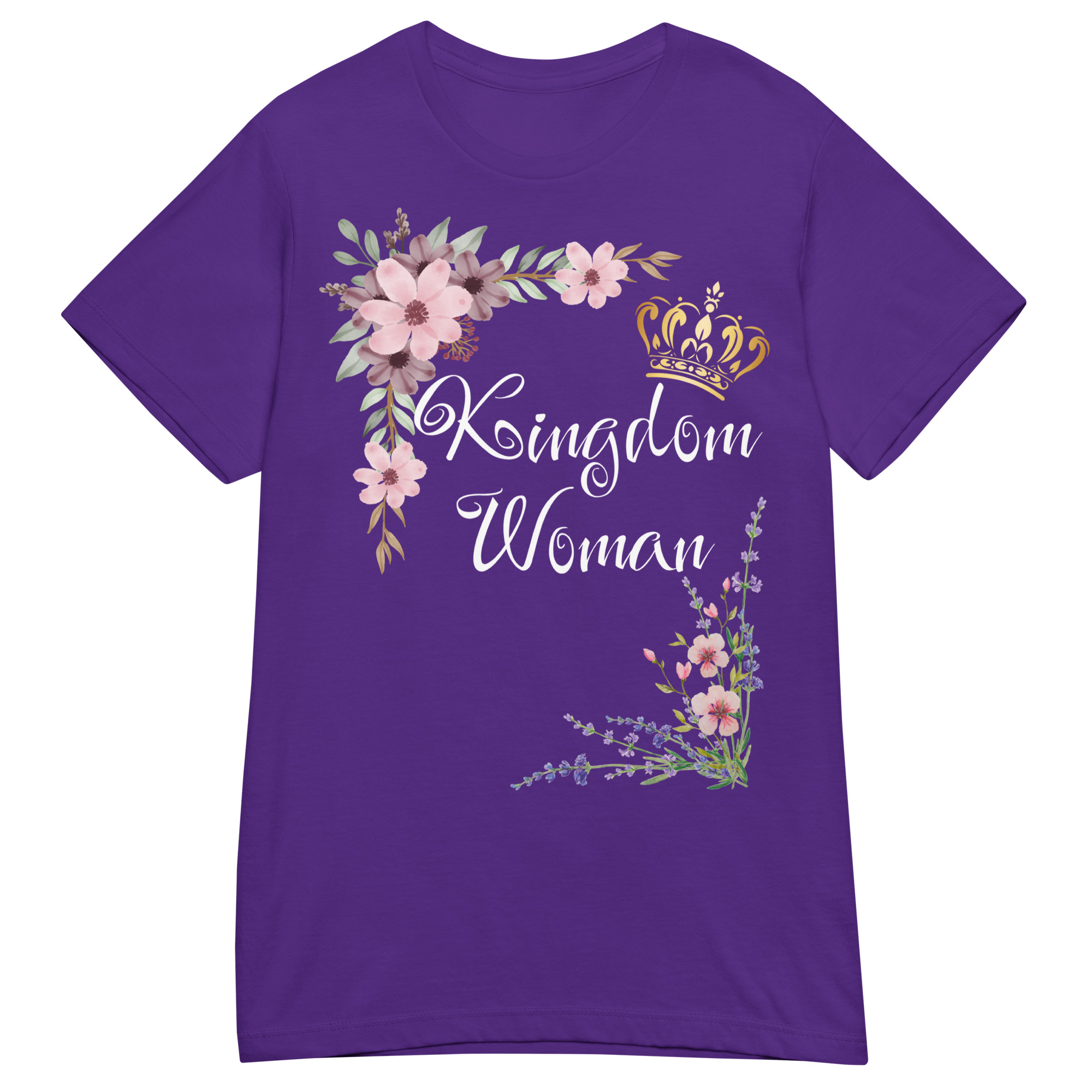 Kingdom Woman mit weißer Schrift | T-Shirt für Damen – Bild 3