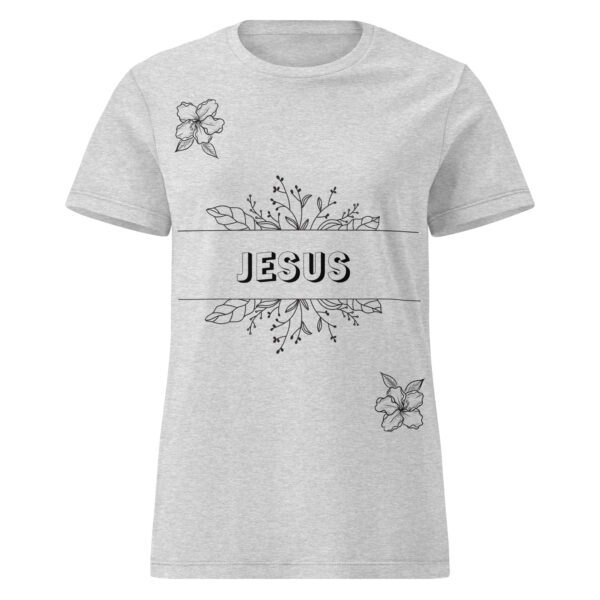 Blüten des Glaubens – Jesus Edition | T-Shirt für Damen – Bild 4