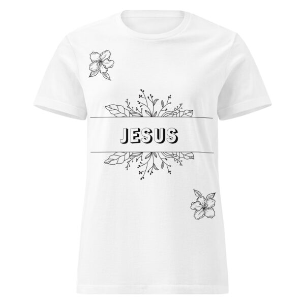 Blüten des Glaubens – Jesus Edition | T-Shirt für Damen – Bild 5