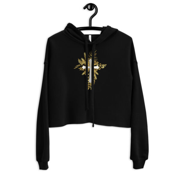 Yeshua – Golden Cross Edition | Crop-Hoodie – Bild 13