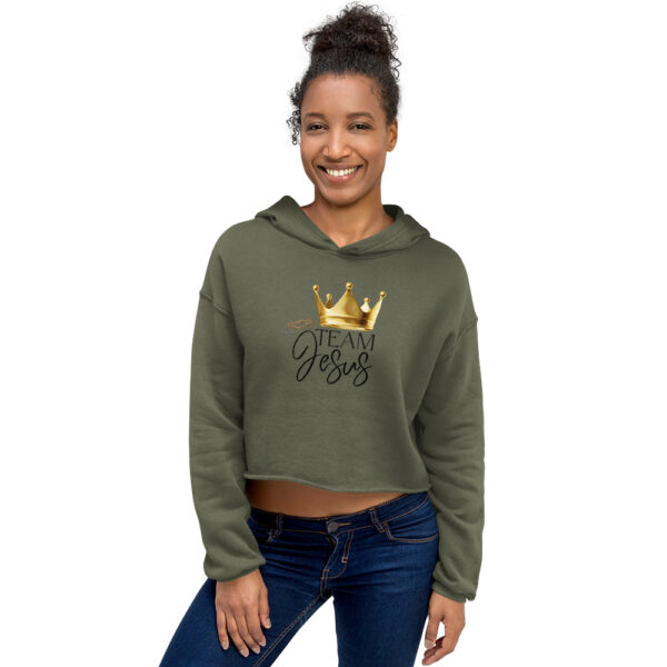 Team Jesus – Krone des Lebens | Crop-Hoodie – Bild 5