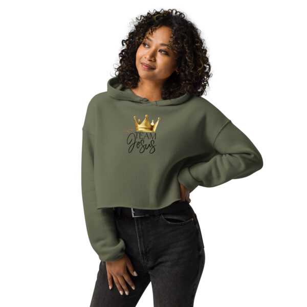 Team Jesus – Krone des Lebens | Crop-Hoodie – Bild 8