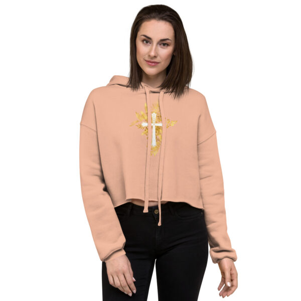 Yeshua – Golden Cross Edition | Crop-Hoodie – Bild 7