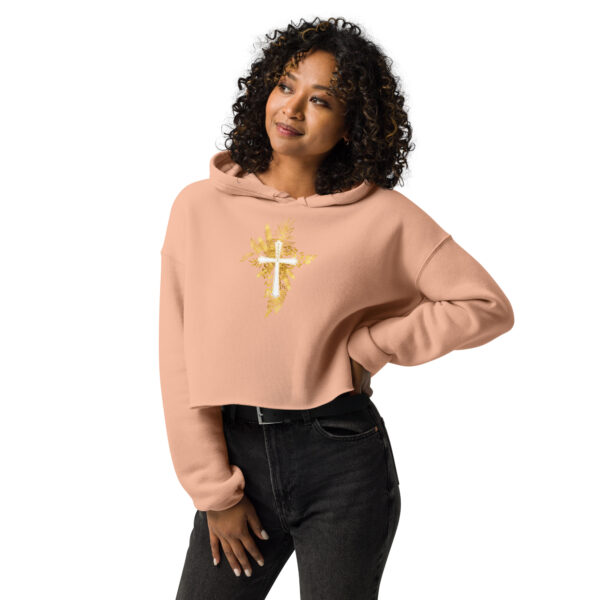 Yeshua – Golden Cross Edition | Crop-Hoodie – Bild 8