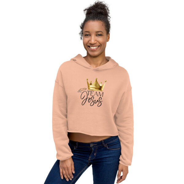 Team Jesus – Krone des Lebens | Crop-Hoodie – Bild 7