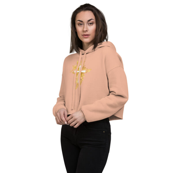 Yeshua – Golden Cross Edition | Crop-Hoodie – Bild 9