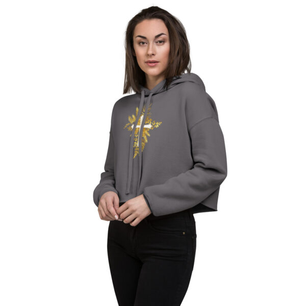 Yeshua – Golden Cross Edition | Crop-Hoodie – Bild 6