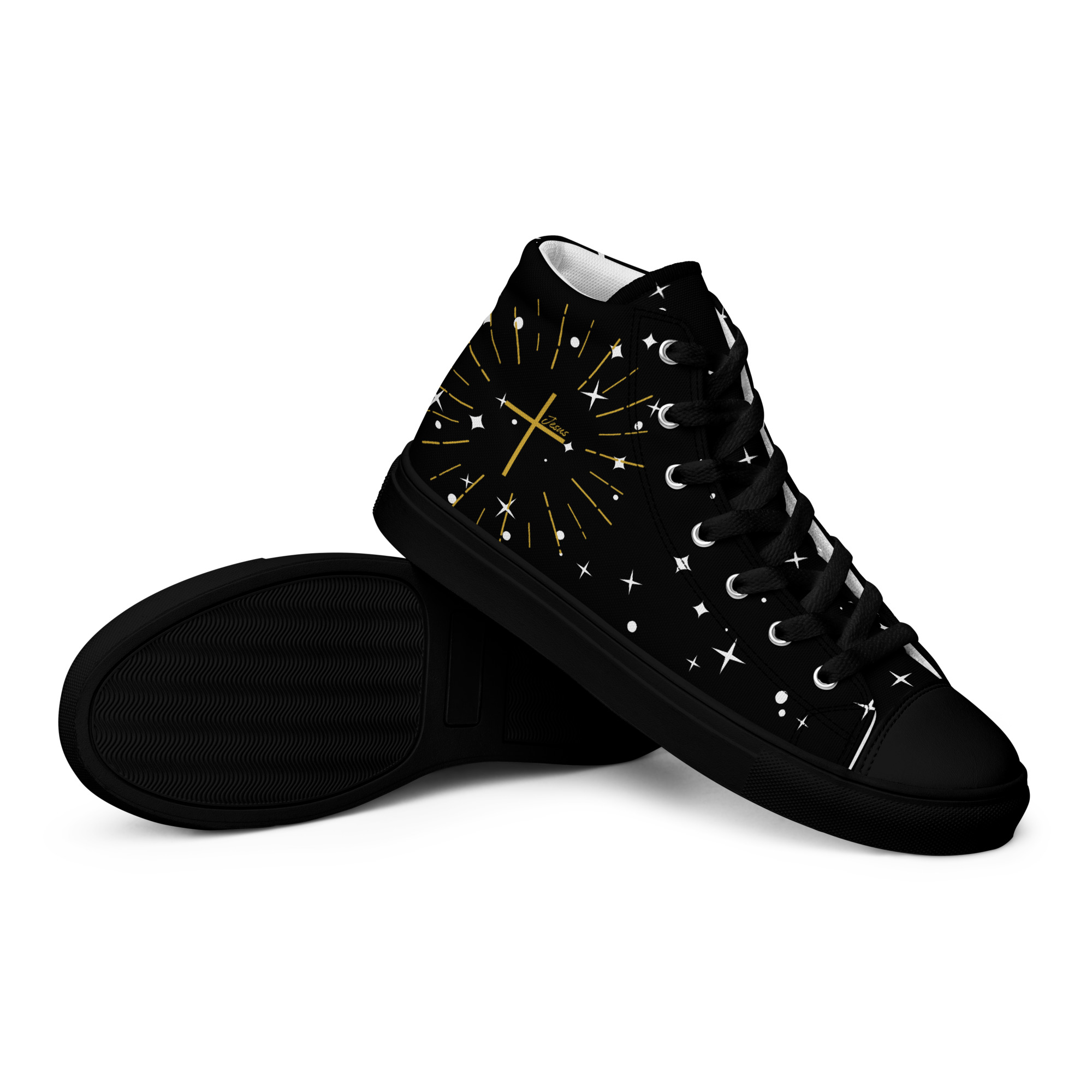 Faith High-Tops für Damen – goldenes Kreuz – Bild 5