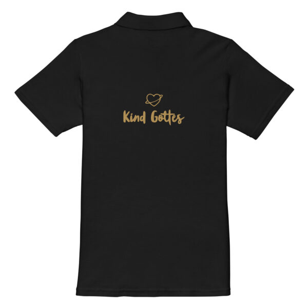 Strahlendes Kreuz – Kind Gottes Edition | Piqué-Poloshirt für Damen | beidseitige Stickerei – Bild 17