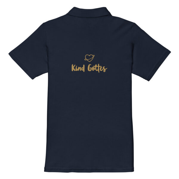 Strahlendes Kreuz – Kind Gottes Edition | Piqué-Poloshirt für Damen | beidseitige Stickerei – Bild 18