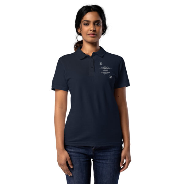 Blüten des Glaubens – Jesus Edition | Piqué-Poloshirt für Damen | Stickerei – Bild 2