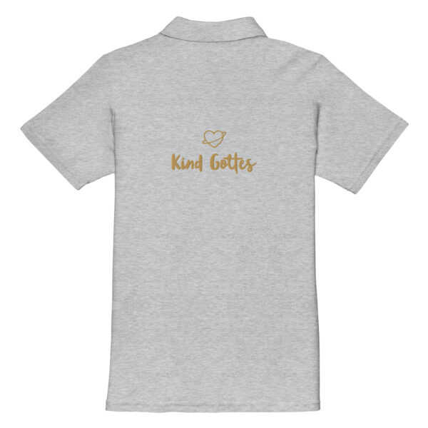 Strahlendes Kreuz – Kind Gottes Edition | Piqué-Poloshirt für Damen | beidseitige Stickerei – Bild 19