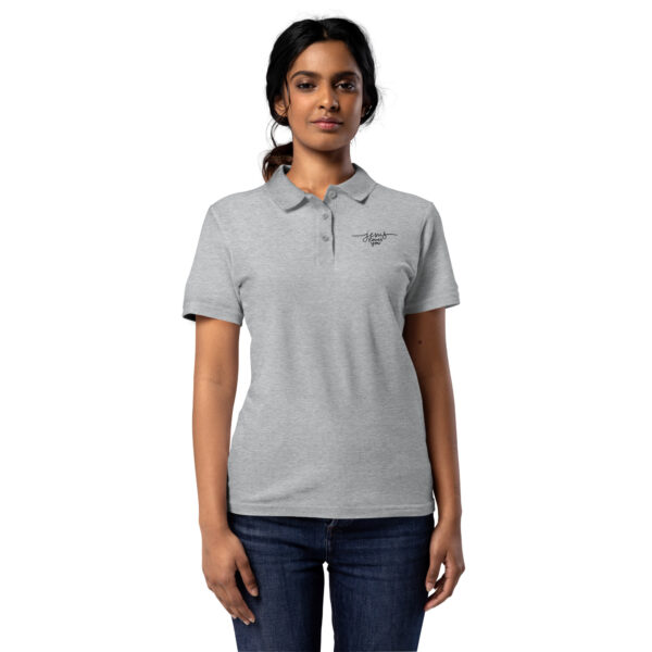 Jesus Loves You | Piqué-Poloshirt für Damen | Stickerei – Bild 4