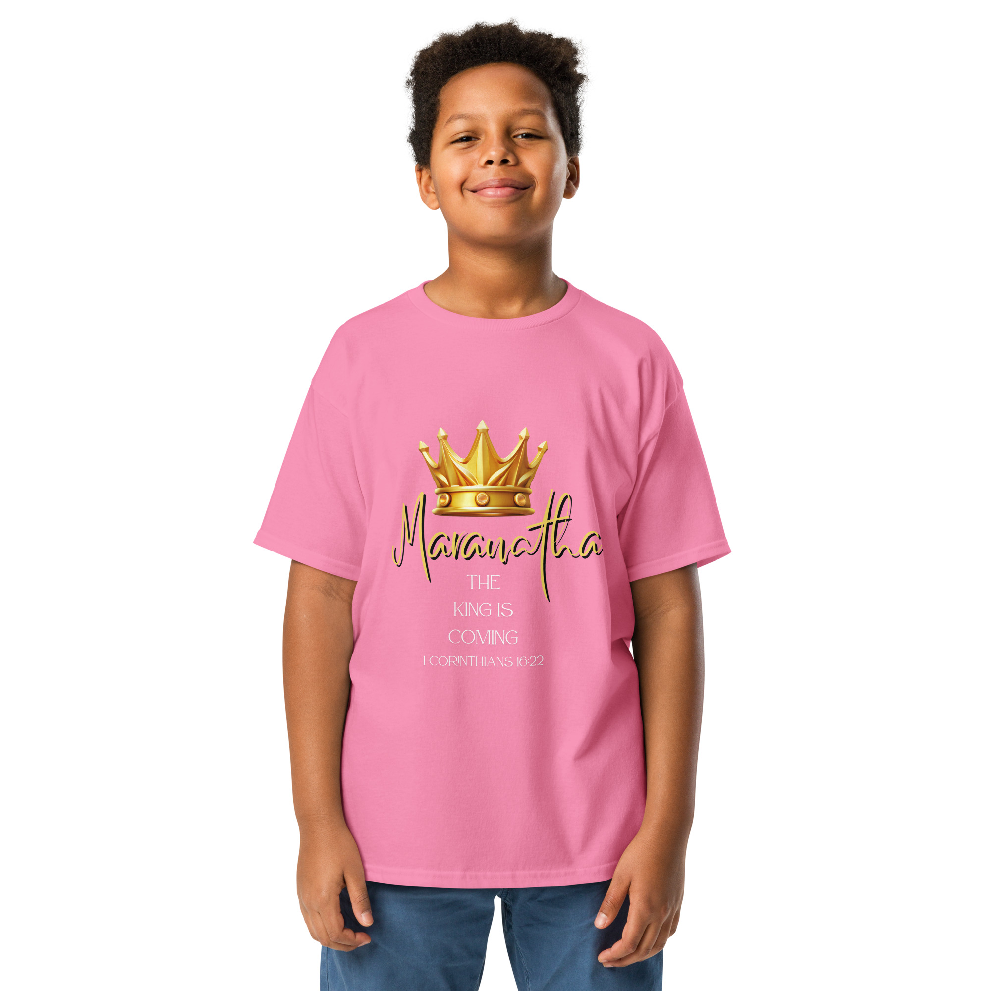 Maranatha The King is Coming – 1 Corinthians 16:22 | T-Shirt für Jugendliche – Bild 22