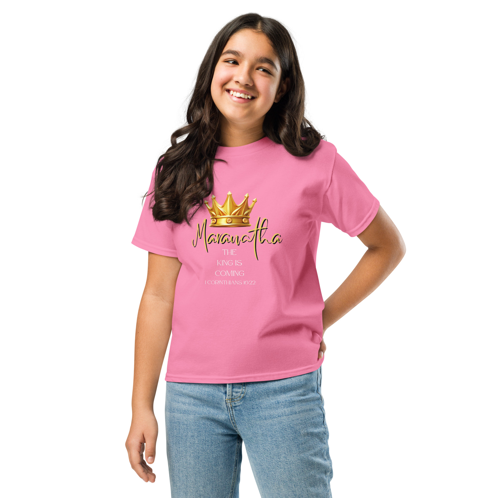 Maranatha The King is Coming – 1 Corinthians 16:22 | T-Shirt für Jugendliche – Bild 14