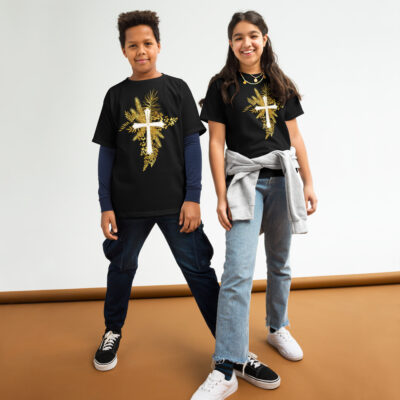 Yeshua – Golden Cross Edition | T-Shirt für Jugendliche