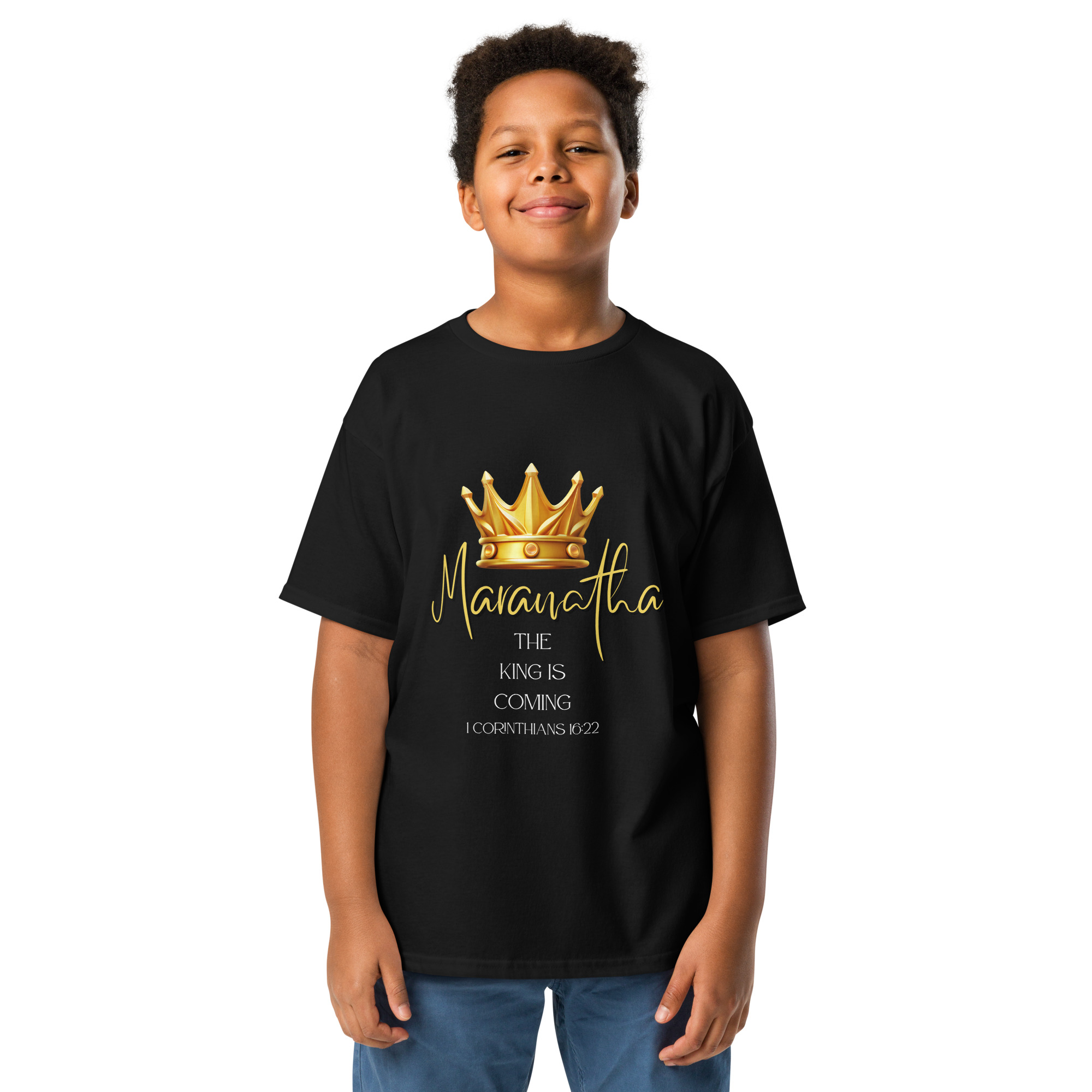 Maranatha The King is Coming – 1 Corinthians 16:22 | T-Shirt für Jugendliche – Bild 17