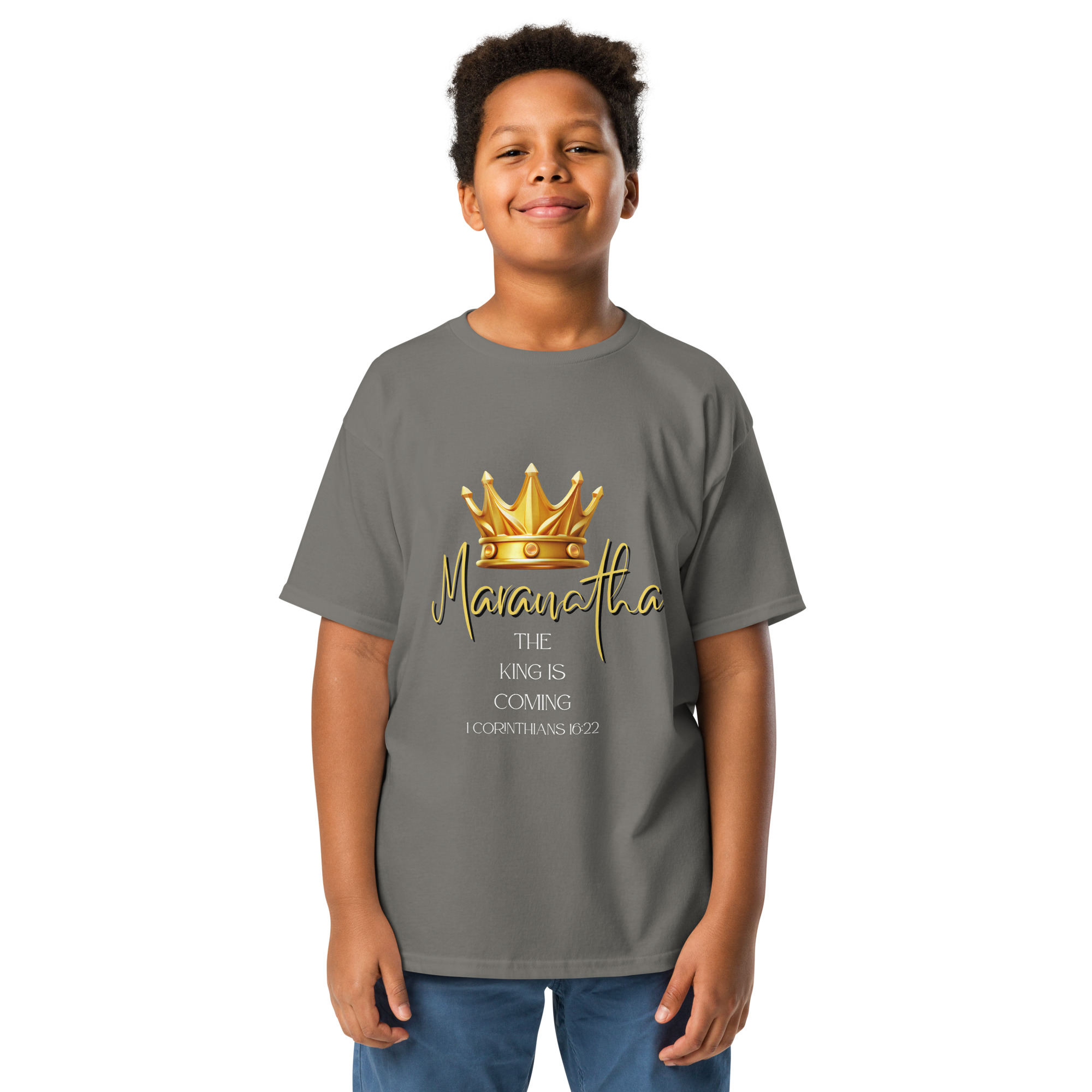 Maranatha The King is Coming – 1 Corinthians 16:22 | T-Shirt für Jugendliche – Bild 21