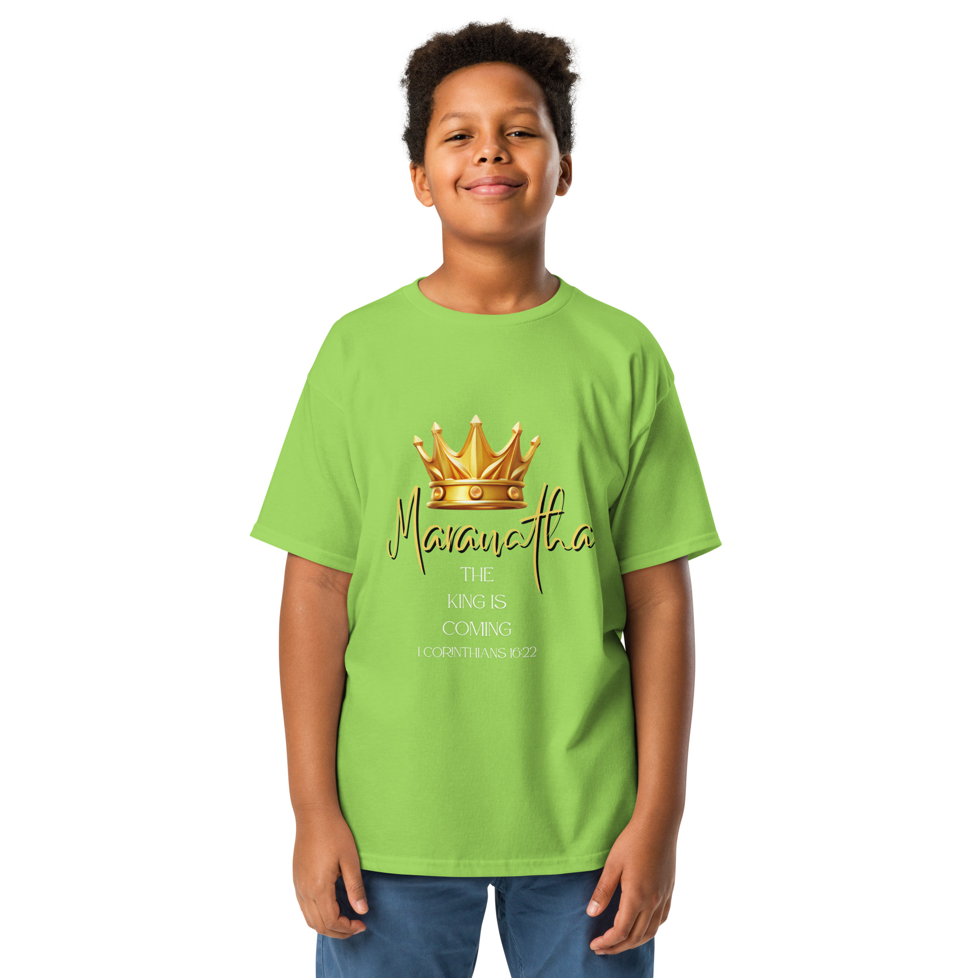Maranatha The King is Coming – 1 Corinthians 16:22 | T-Shirt für Jugendliche – Bild 24