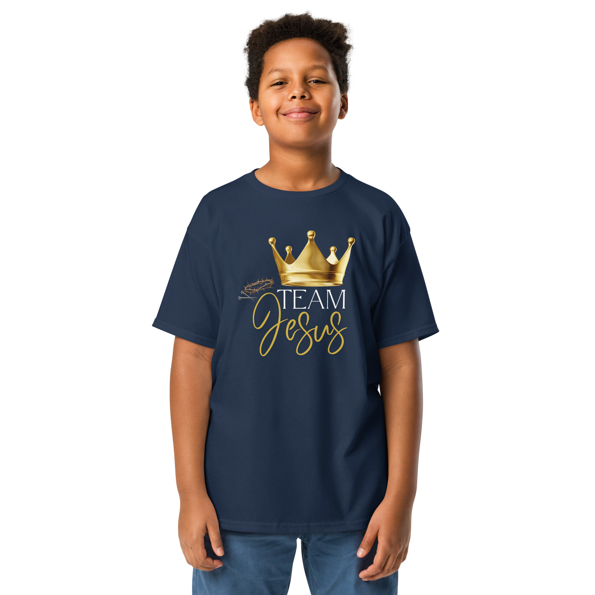 Team Jesus – Krone des Lebens | T-Shirt für Jugendliche – Bild 8