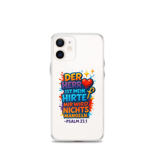 Der HERR ist mein Hirte - Transparente iPhone-Hülle – Bild 8