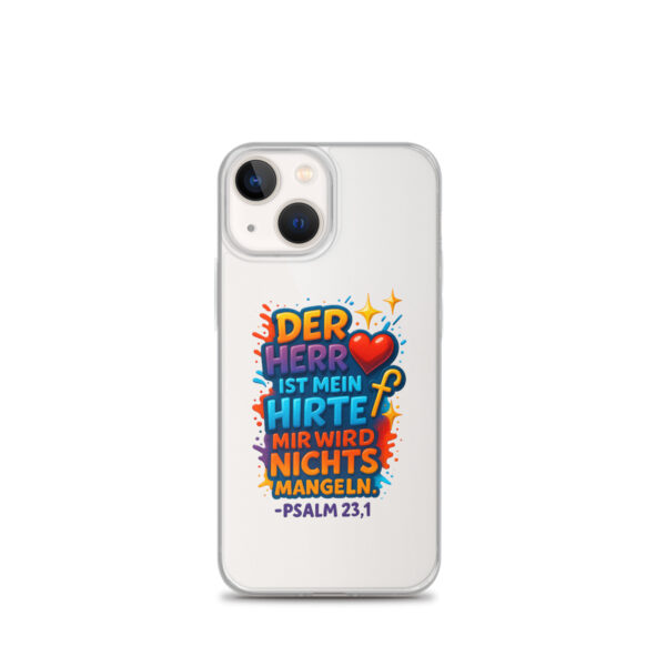 Der HERR ist mein Hirte - Transparente iPhone-Hülle – Bild 16