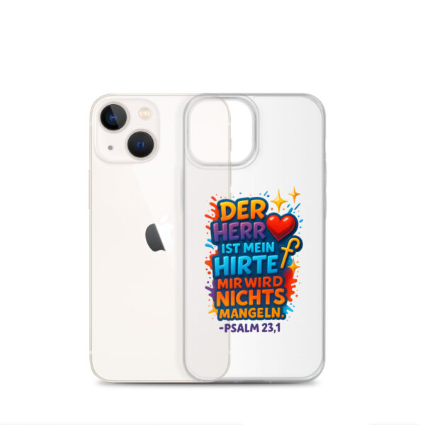 Der HERR ist mein Hirte - Transparente iPhone-Hülle – Bild 17