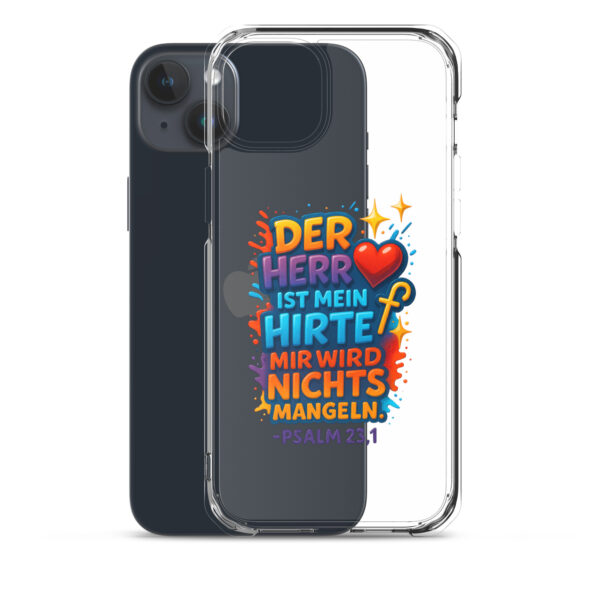 Der HERR ist mein Hirte - Transparente iPhone-Hülle – Bild 33