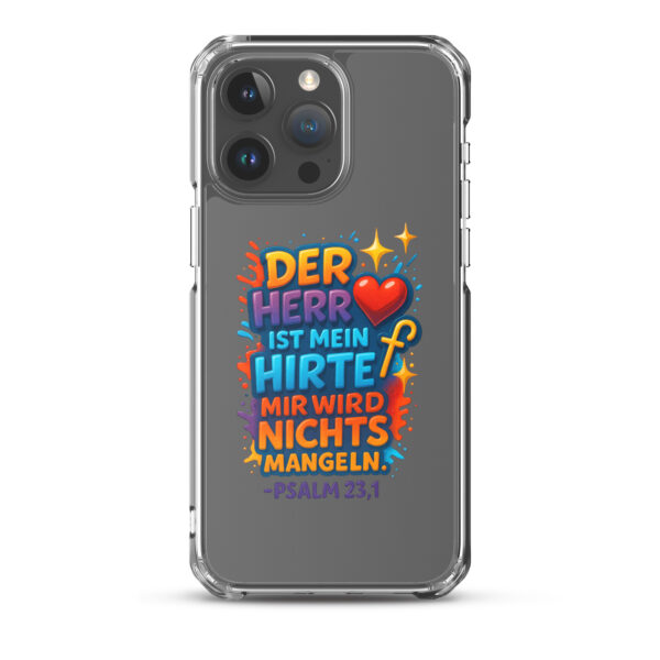 Der HERR ist mein Hirte - Transparente iPhone-Hülle – Bild 34