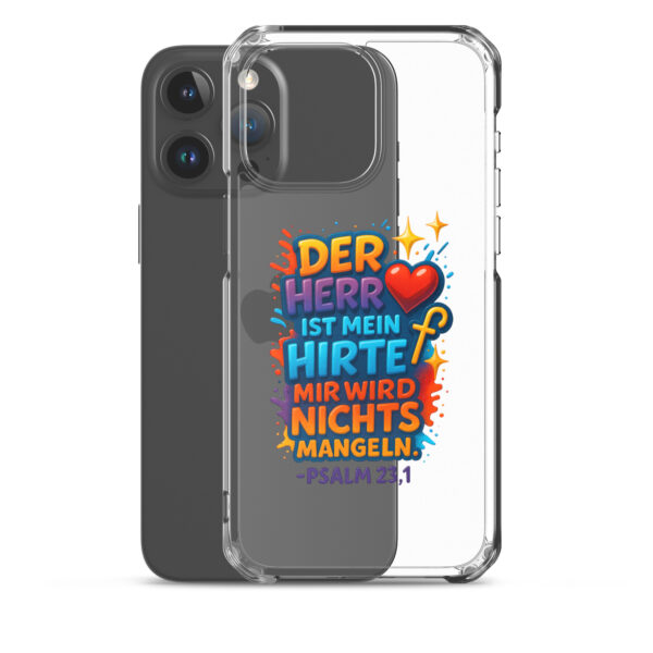 Der HERR ist mein Hirte - Transparente iPhone-Hülle – Bild 35