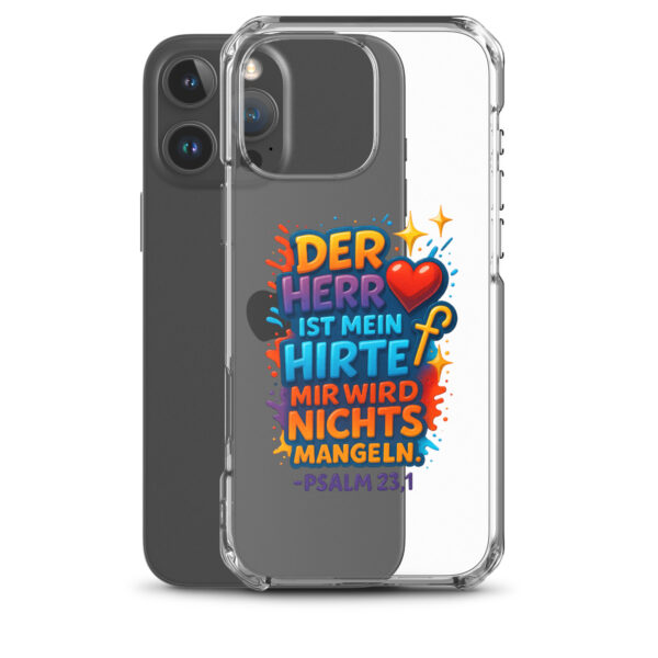 Der HERR ist mein Hirte - Transparente iPhone-Hülle – Bild 43
