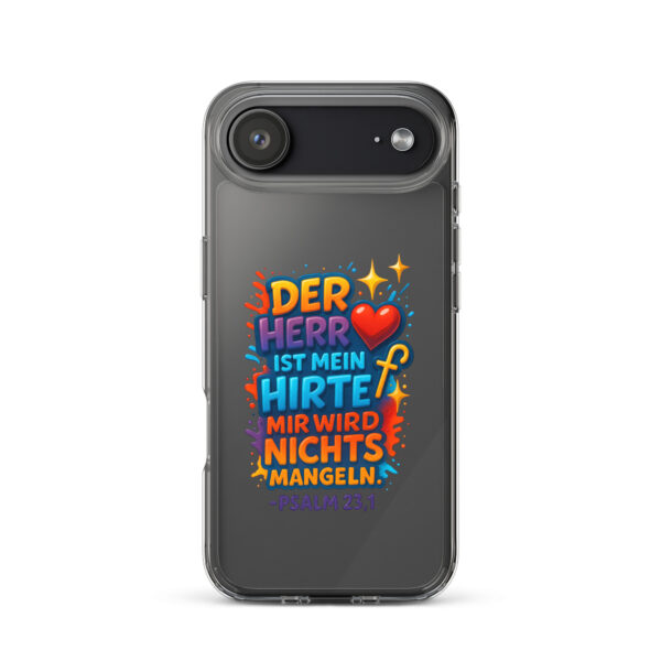 Der HERR ist mein Hirte - Transparente iPhone-Hülle – Bild 48