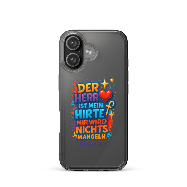 Der HERR ist mein Hirte - Transparente iPhone-Hülle – Bild 50