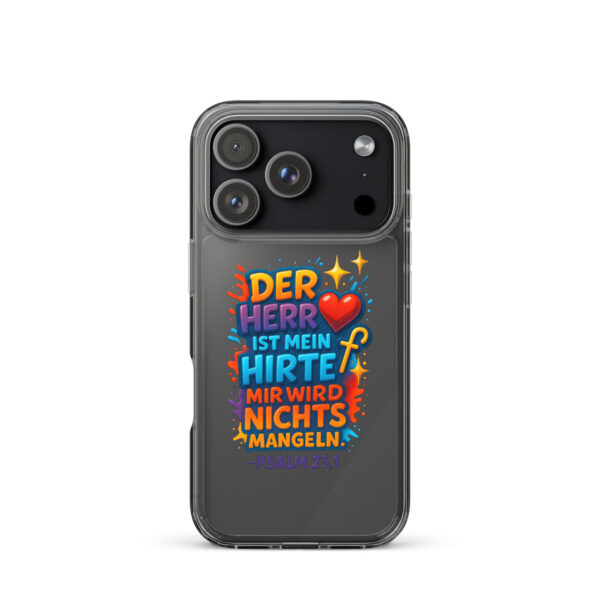 Der HERR ist mein Hirte - Transparente iPhone-Hülle – Bild 49