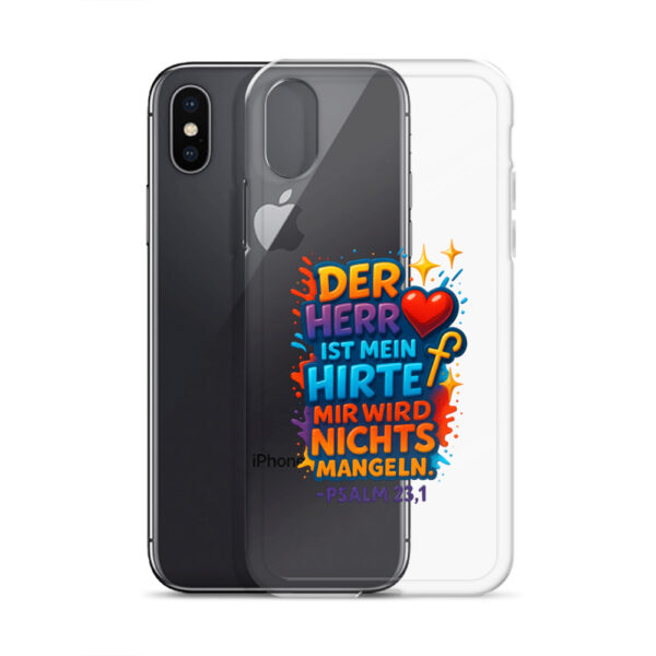 Der HERR ist mein Hirte - Transparente iPhone-Hülle – Bild 56