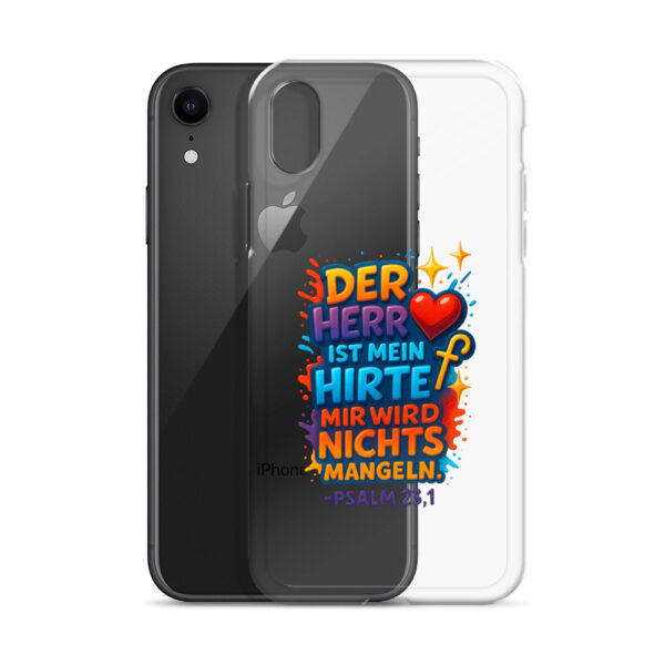Der HERR ist mein Hirte - Transparente iPhone-Hülle – Bild 60