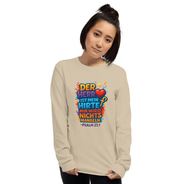 Der HERR ist mein Hirte | Langarmshirt für alle – Bild 6