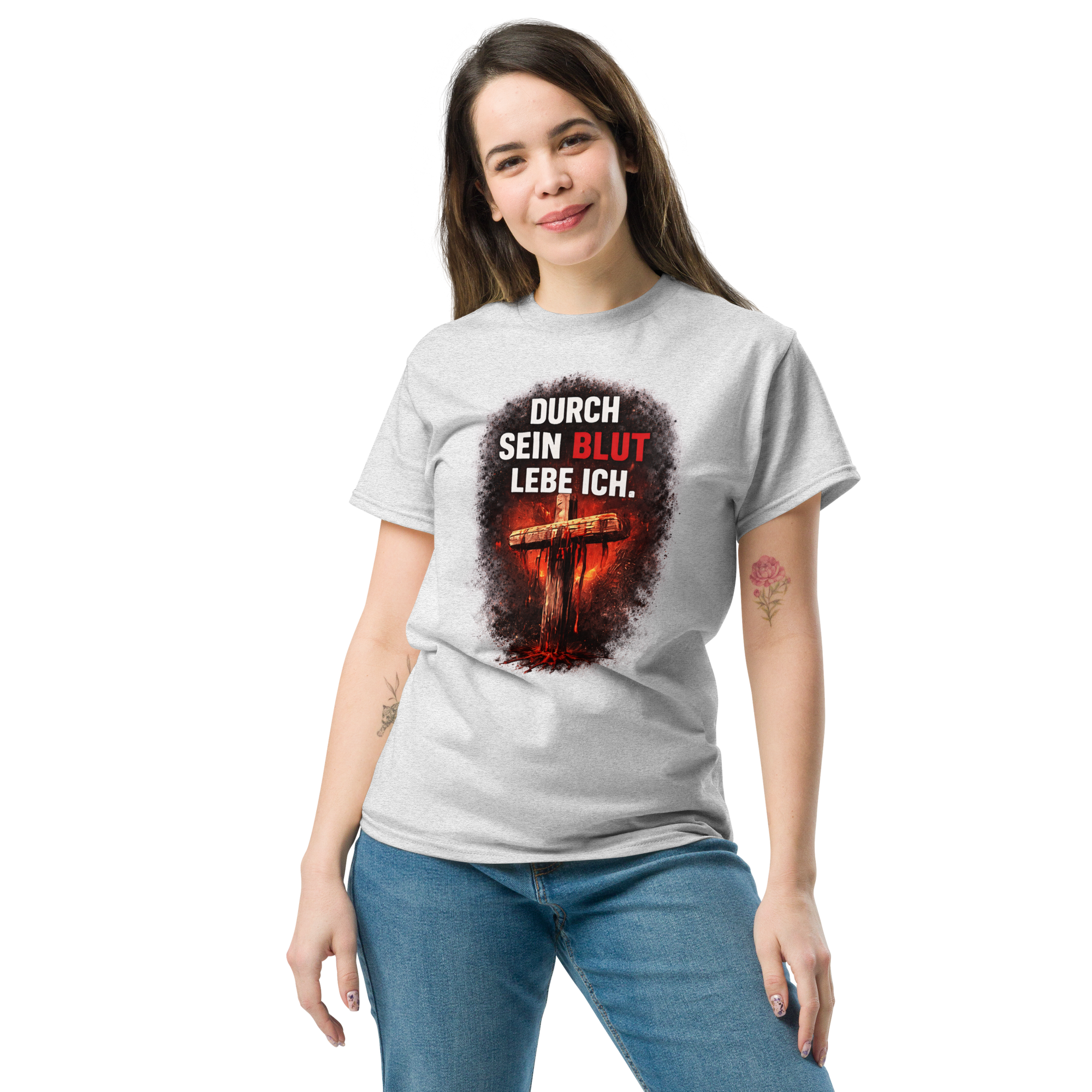 Durch sein Blut lebe ich - T-Shirt für alle – Bild 11