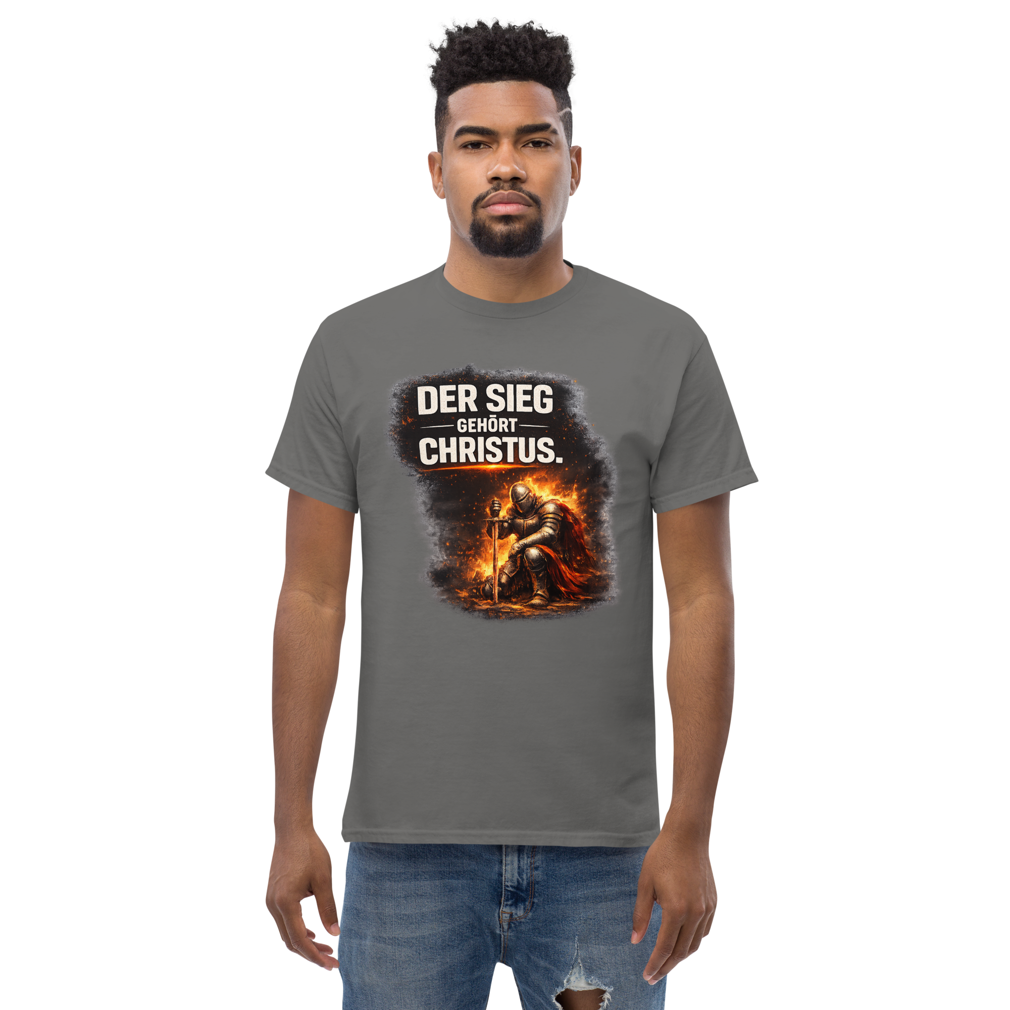 Der Sieg gehört Christus - T-Shirt für alle – Bild 4