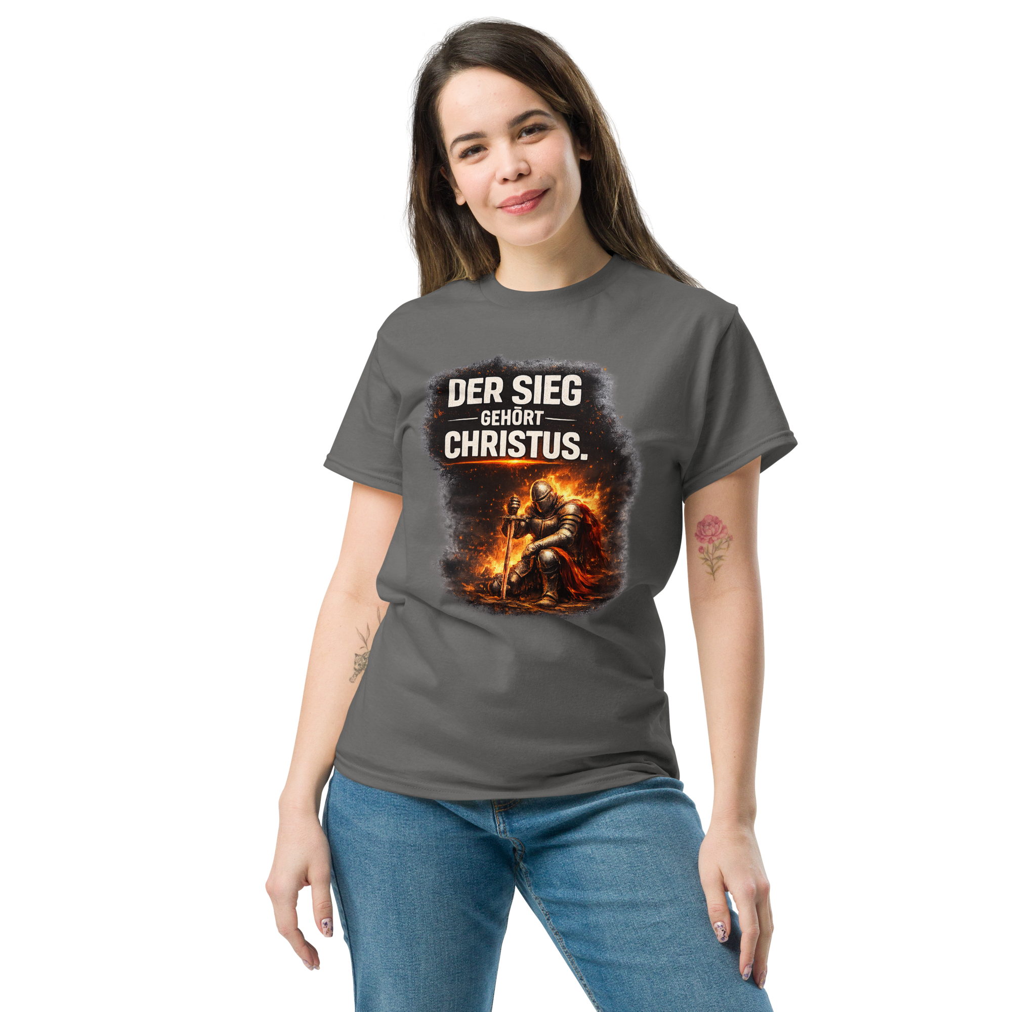Der Sieg gehört Christus - T-Shirt für alle – Bild 16