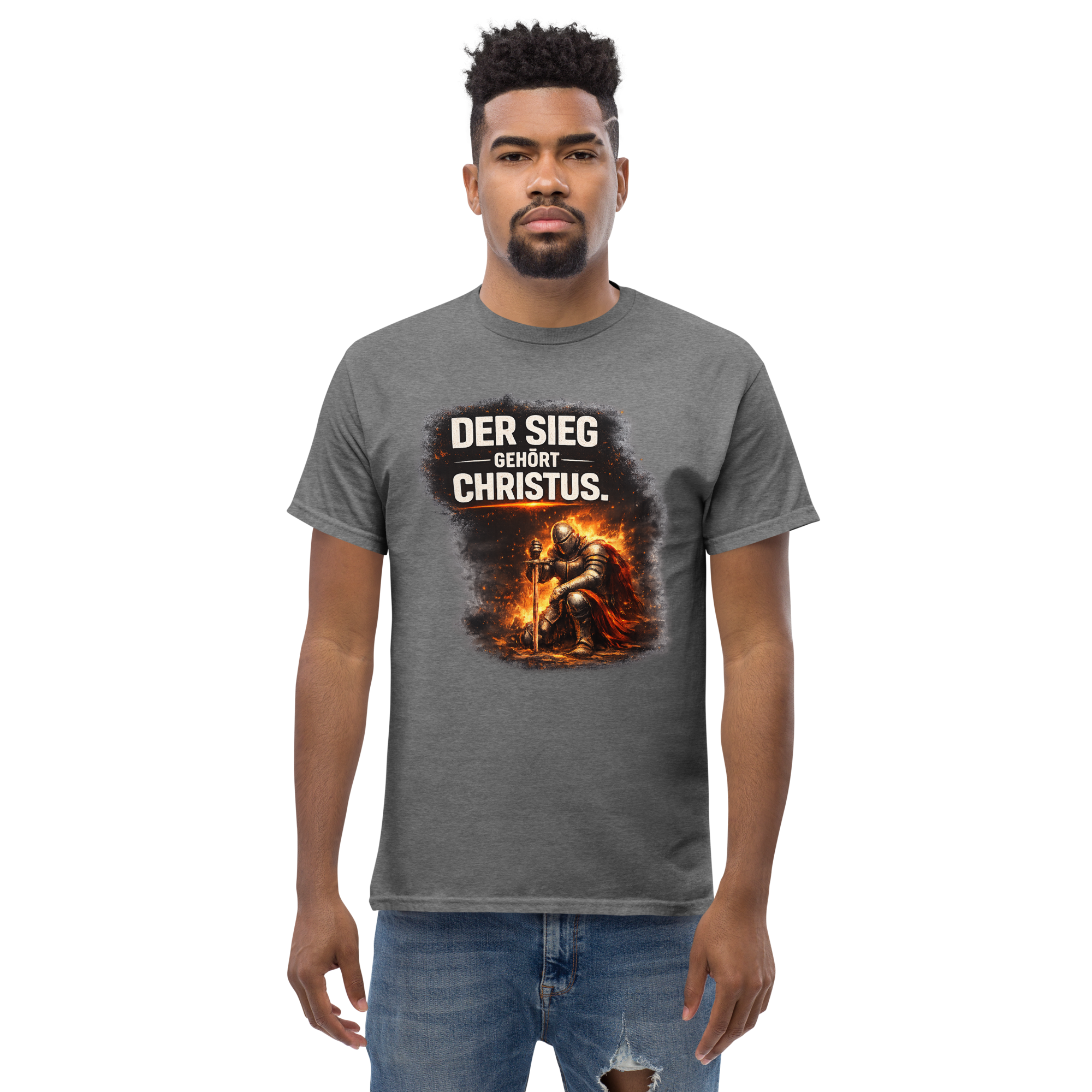 Der Sieg gehört Christus - T-Shirt für alle – Bild 6
