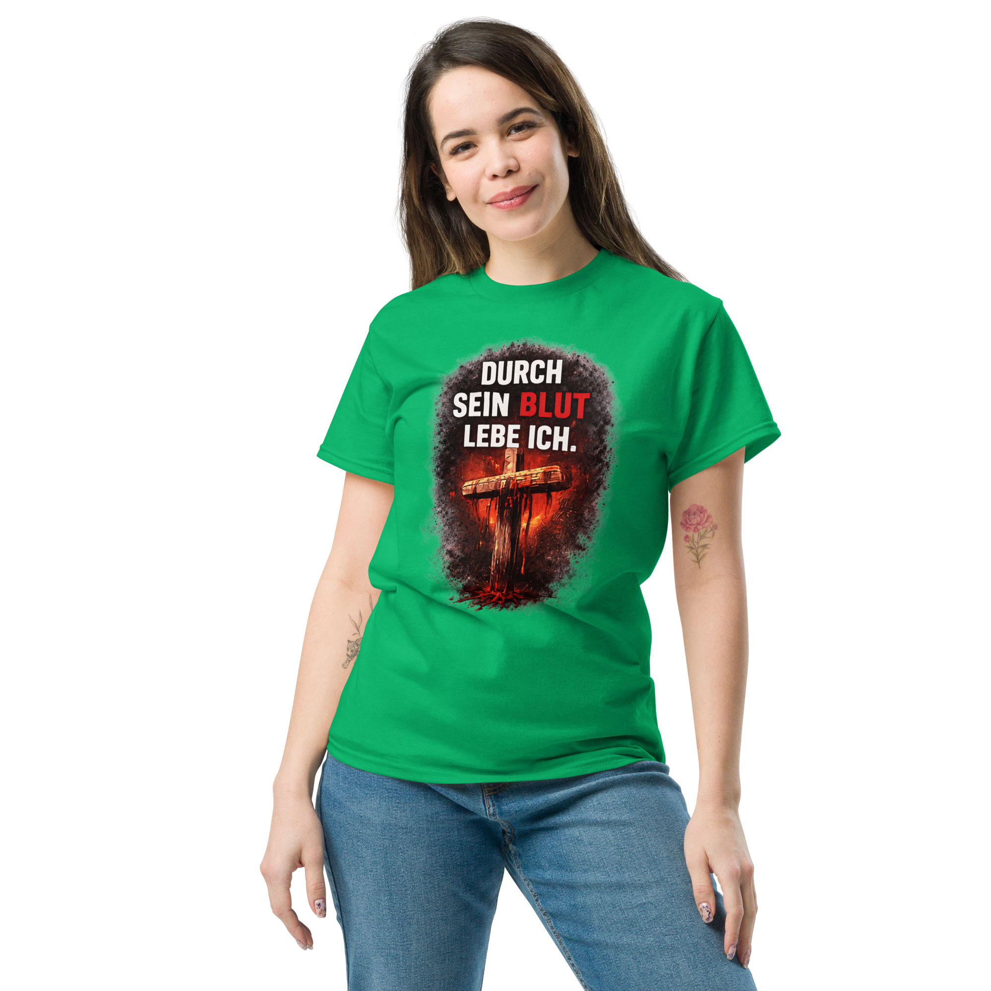 Durch sein Blut lebe ich - T-Shirt für alle – Bild 8